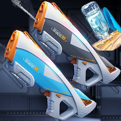 일렉트릭 페트병 led 자동 장거리 물총 고압 워터건