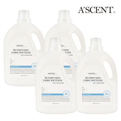 에이센트 고농축 향기좋은 퍼퓸 섬유유연제 4L 4개