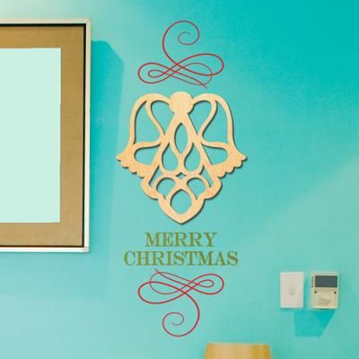 [우드스티커] 크리스마스 천사 (반제품) / 장식,시즌,아트월,우드월,셀프인테리어,스카시,나무스티커