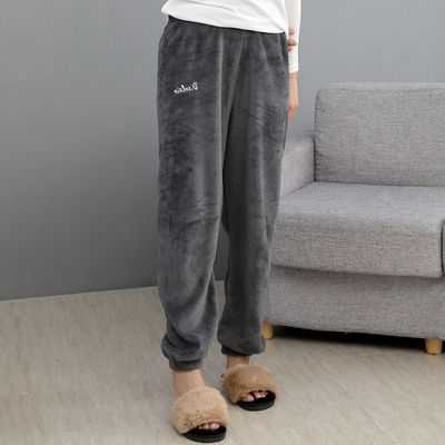 남여공용 극세사 수면바지 플리스그레이(WB35BA2)