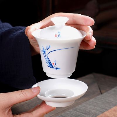 백자 개완 도자기 찬합 잔(WFHP7LW)