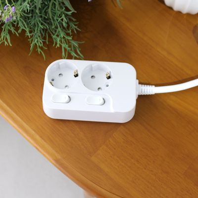 에스탭 국산 개별 스위치 멀티탭 2구