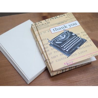 Cavallini 감사카드세트(10매)-타이프라이터