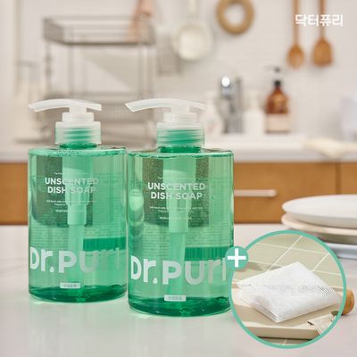 닥터퓨리 무향 주방세제 500ml (+ 망사수세미 증정)