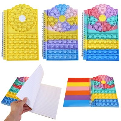 플라워 푸쉬팝 팝잇 스트링 노트 줄 유선 연습장 공책