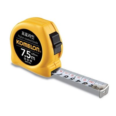 코메론 줄자 프로라인-노랑 KMC-74N 7.5M 자동줄자