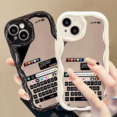 갤럭시 s22 s21 plus 울트라 전화기 미러 물결 케이스