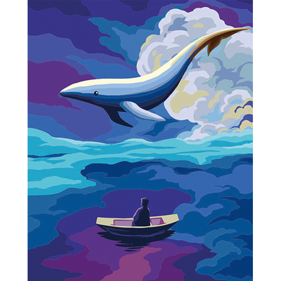 DIY 명화 그림그리기 세트 40x50 노인과 고래