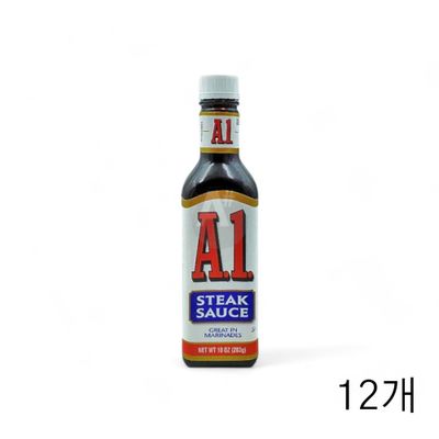 WL A1 스테이크 소스 283g X 12개 에이원 고기소스 바베큐양념 소고기소스 쇠고기소스(WFLQQII)