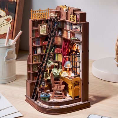 핸즈크라프트 DIY 미니어처 하우스 조용한 코너 책방