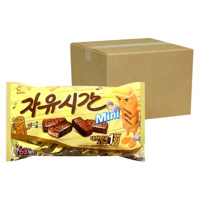 해태 미니 자유시간 초코바 630g 6개 (한 박스)