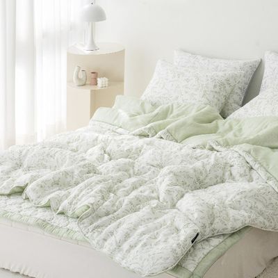 국산B9모달차렵이불KK1장 누빔패드1장 베개커버2장