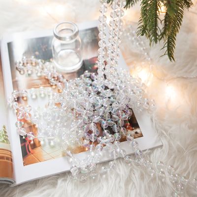 [1+1]크리스마스 비즈 가랜드 레인보우 12mm/길이 10m