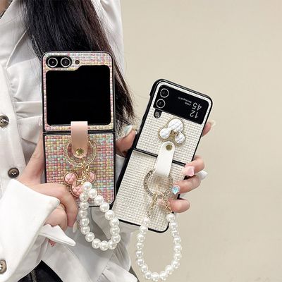 갤럭시z플립 폴드 7 6 5 4 3 트위드 마우스 링 케이스