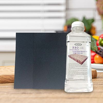 실버스타 오아이씨 캄포나무도마 관리키트 오일+사포2