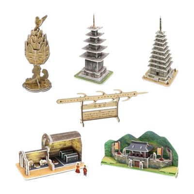 3D입체퍼즐 한국사 백제문화유산 6종 모형 만들기