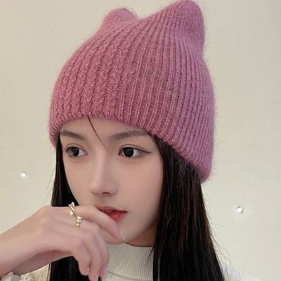 쫑긋냥이 니트 비니 모자 ST171(WE2B389)