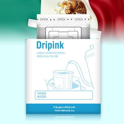 드립핑크 멕시코 10g x 100봉 드립백커피 티백 커피백