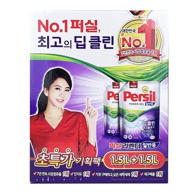 퍼실 세탁 세제 3000ml 세탁기 빨래 액체 세제 일반 세탁세제 액체세제(WFLQKRX)