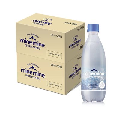 동원 미네마인 스파클링 워터 500ml x 40 음료 탄산수