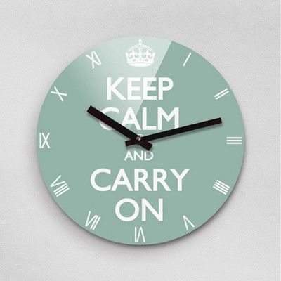 Reflex KEEP CALM HEMLOCK 무소음벽시계(대) KCR280-HMT