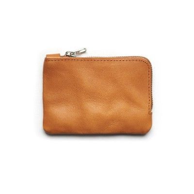 402 가죽 지퍼지갑 (CAMEL)