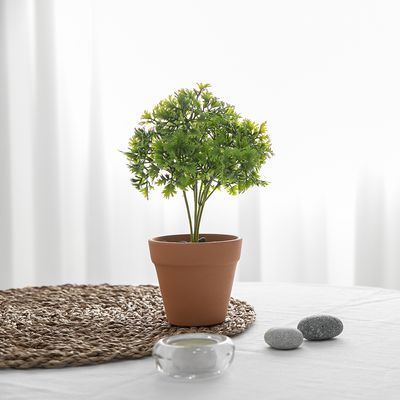 파슬리 조화 녹색 식물 미니 부쉬 20cm 인테리어 장식