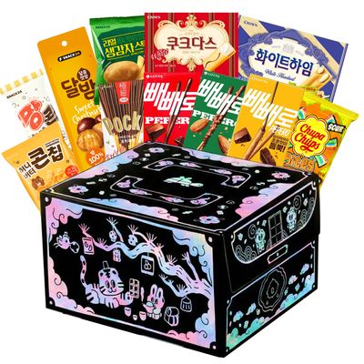 스낵24 복을 담은 자개함 케이크박스 과자선물세트