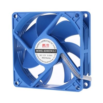 80x80x25mm 시스템쿨러 3핀4핀 블루 케이스