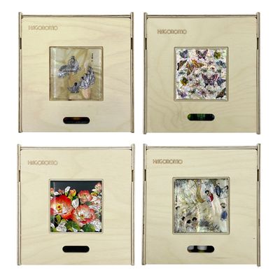 하고로모 고급 나무 자개 분필 보관함 원목 케이스