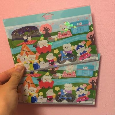 [우당탕탕스토어-가로스티커] 벚꽃한강피크닉