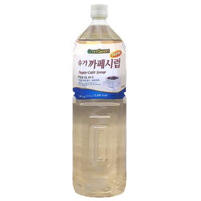 대상 그린스위트 슈가 카페시럽 1.5L 탕비실 가성비