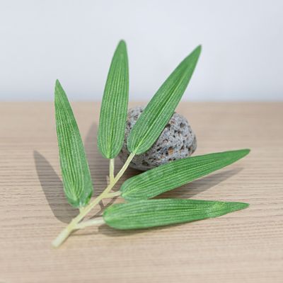 대나무잎 꽃잎 조화 24개입 나뭇잎 잎봉지 장식 소품