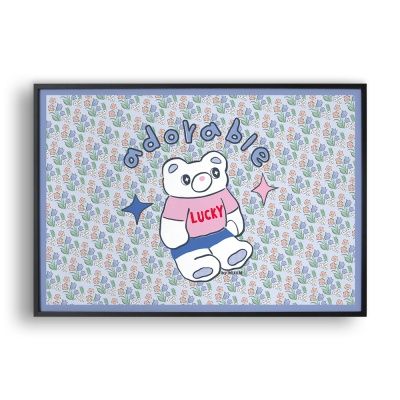 어도러블 테디베어 (Art Print) / 일러스트 액자