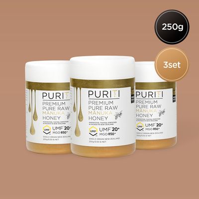 퓨리티 뉴질랜드 마누카꿀 UMF20+ MGO850 250g 3set