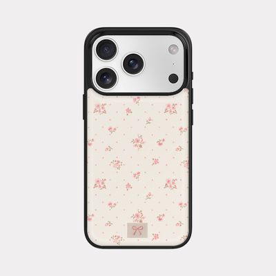 petite bloom 디자인 [블랙 에폭시 범퍼케이스]
