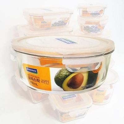 글라스락 유리 밀폐 용기 원형 2050ml(WBDC9A6)