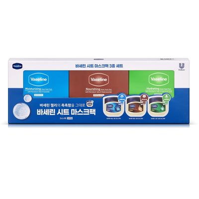 바세린 시트 마스크팩 3종 세트 10ct x 3 마스크시트
