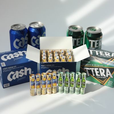 맥주 용돈 현금 이벤트 박스 부모님 환갑 생일 선물