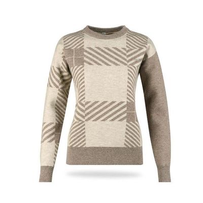 럭스골프 LB3W806W 여성 패턴 방풍 니트 풀오버