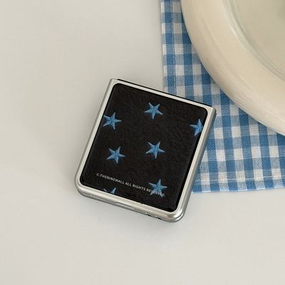 felt star Z플립 실버 에폭시 범퍼케이스