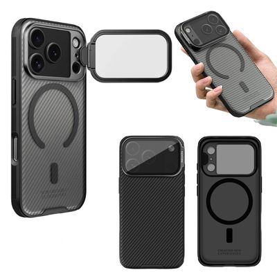 아이폰17 pro max 닐킨 렌즈 커버 반투명 하드 케이스