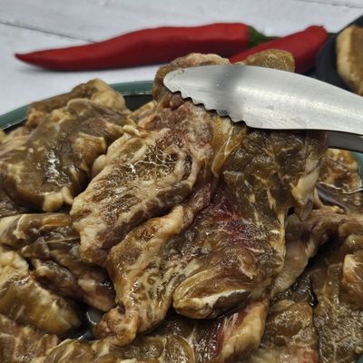 혜명몰 양념 소갈비살 1kg 한우등심 한우생갈비 한우살치살 한우갈비살 수입소고기(WFPBVM6)