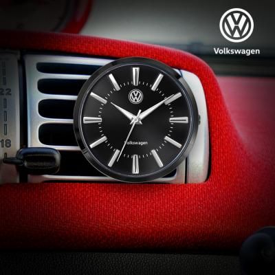 폭스바겐 클립 접착식 차량용 시계 VW-TIG-BK