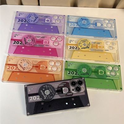 아이폰 14 13 12 카세트 테이프 CD 스피너 투명케이스