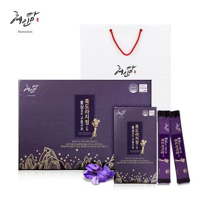 [혜인담] 홍삼담은 구증구포 흑도라지청스틱 10gX30포