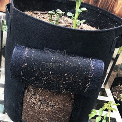 뿌리채소화분 화분부직포커버 부직포 화분 2p세트 35x40cm 블랙(WFPHV0Q)