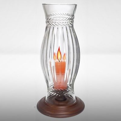 빈티지 PEERAGE 핸컷 크리스탈 허리케인 램프(1세트)