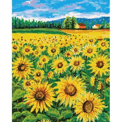 DIY 명화 그림그리기 세트 40x50 한여름 해바라기