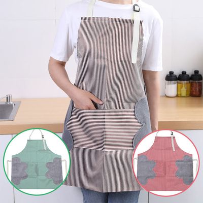 주방 방수 원피스 허리 앞치마 여름 조리복 수건 타올